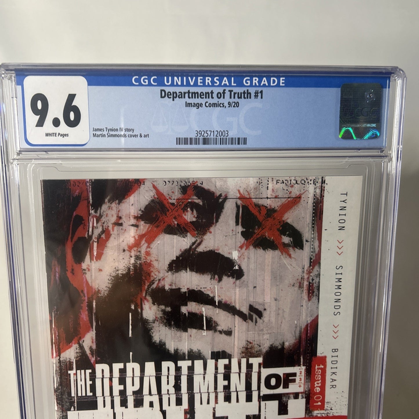 The Department of Truth #1 CGC 9.8 Cover A 1st Print Image Comics