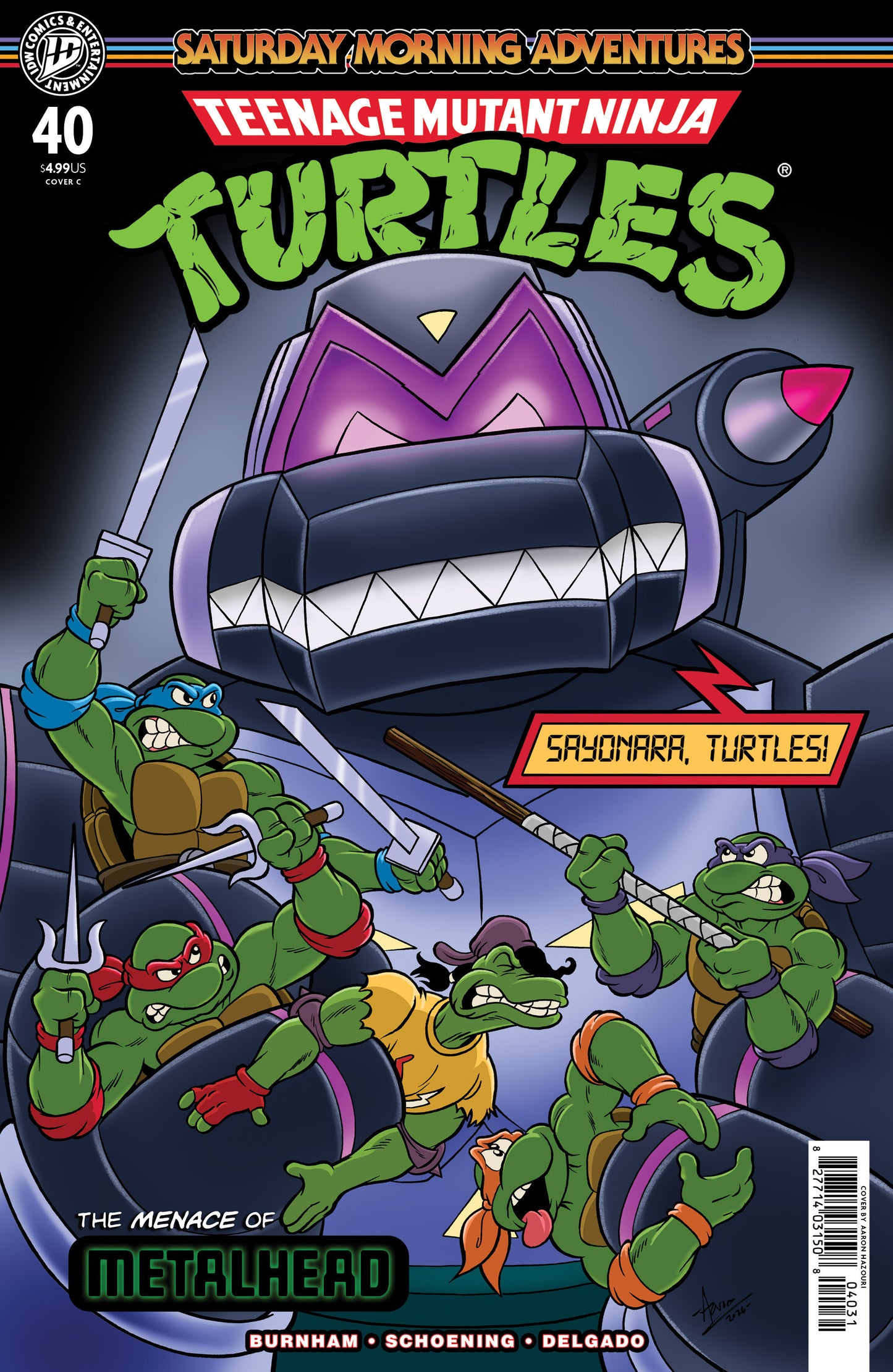 Teenage Mutant Ninja Turtles: Saturday Morning Adventures #40 Cover a (schoening)