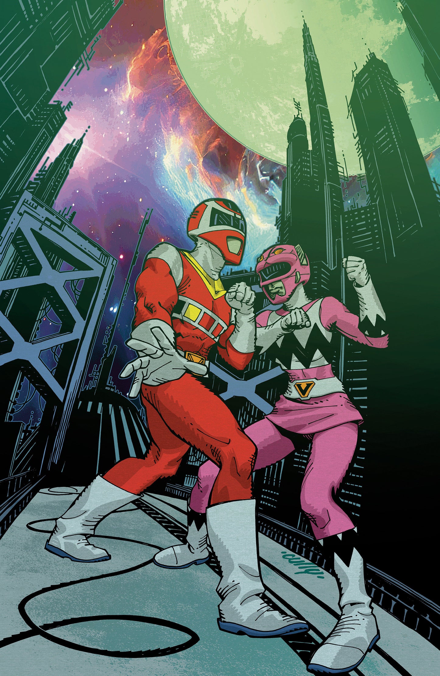 Power Rangers Unlimited #2 E 1:10 Incv Foil Variant (full Art, Foil, Hamner)