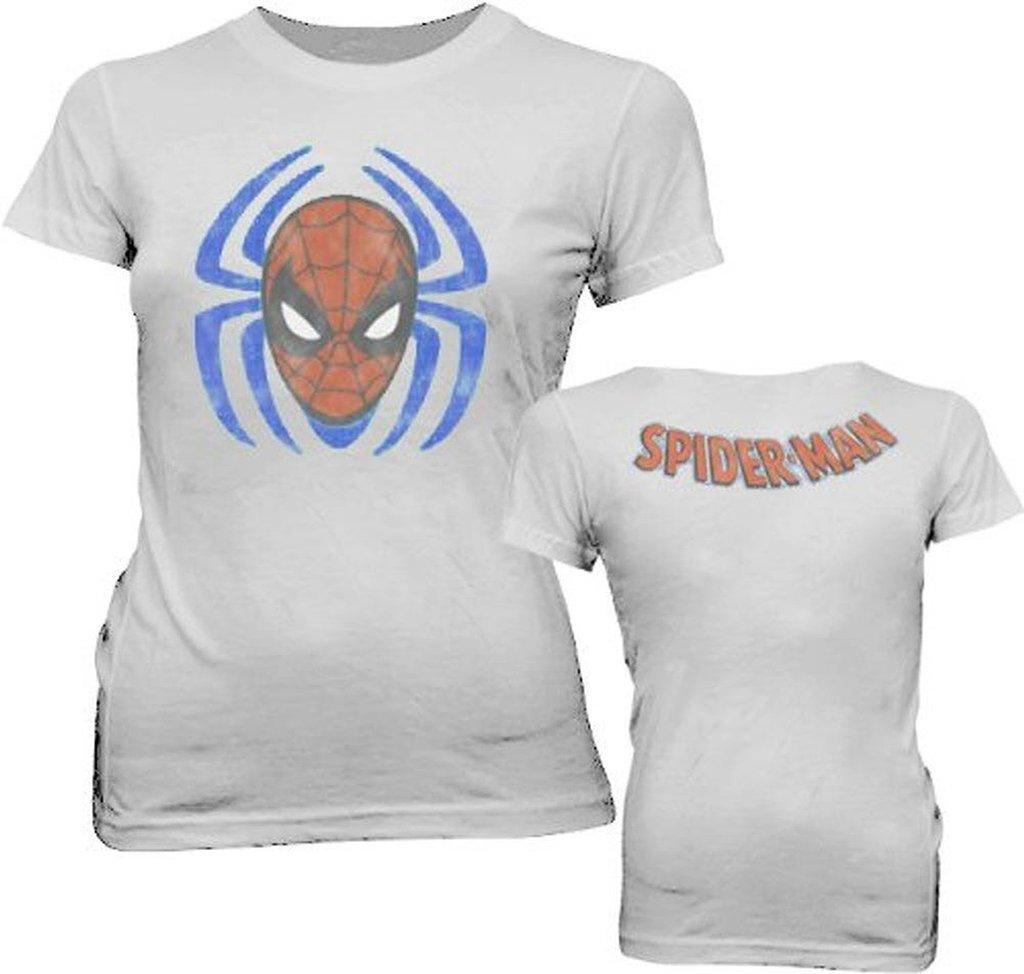 Spider-Man Sense Spider Face Distressed Cement T-shirt