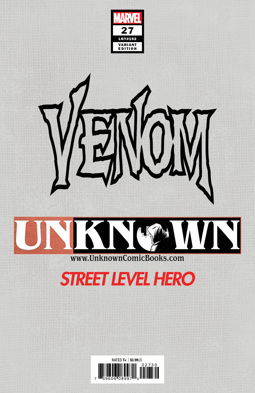 Venom #27 Tyler Kirkham secret color splash, back cover