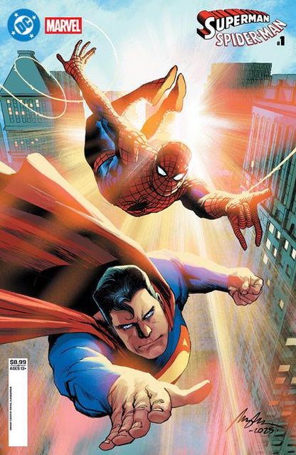 Superman & Spider-Man #1 One Shot Comic – DC Marvel Crossover Collector Issue – comic book cover – view 3