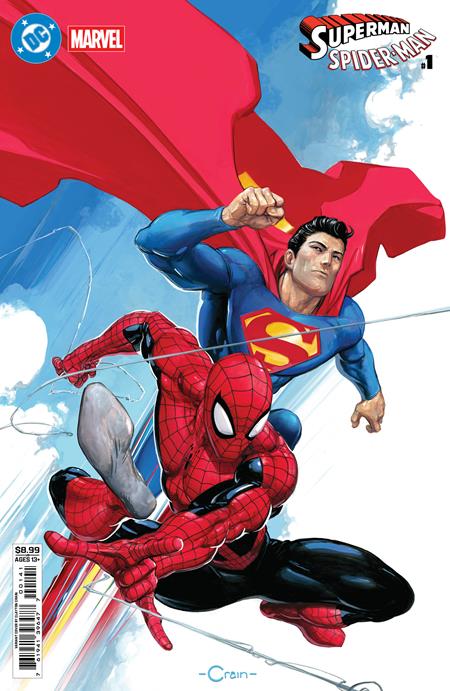 Superman & Spider-Man #1 One Shot Comic – DC Marvel Crossover Collector Issue – comic book cover – view 4
