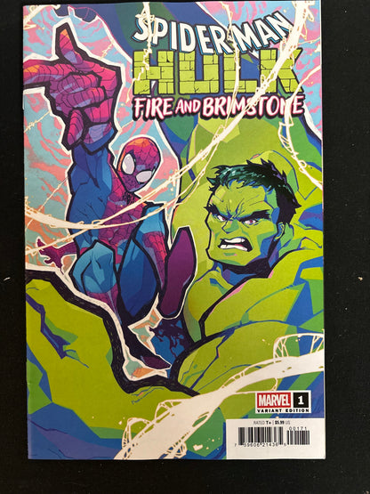 Spider-Man/Hulk: Fire and Brimstone #1 Rose Besch Variant cover