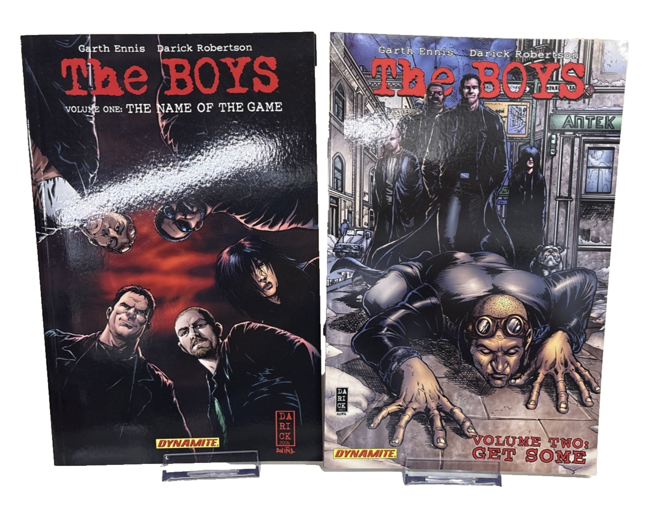 The Boys Vol 1 & 2 Graphic Novels TPB The Name of the Game & Get Some