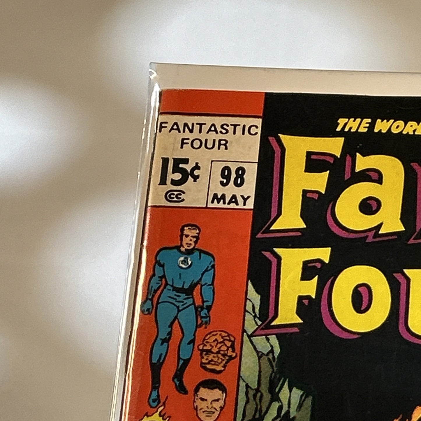 FANTASTIC FOUR # 98 - (VF-) -DOOMSDAY ON THE MOON-TORCH-THING-MR.FANTASTIC-SPACE
