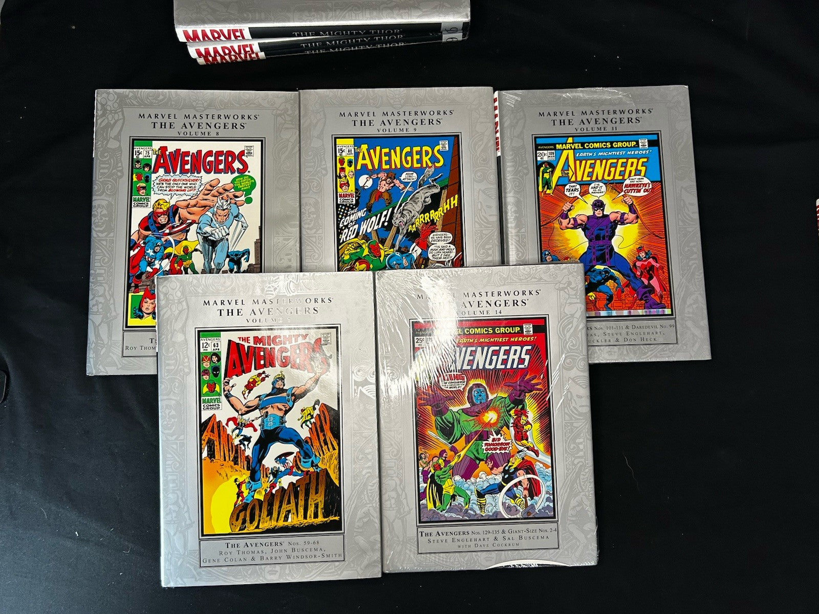 Marvel Masterworks The Avengers Hardcovers Volumes 7-9, 11, 14