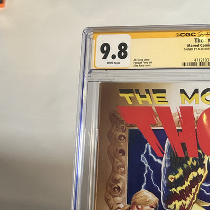 Mortal Thor #5 Alex Ross Cover CGC 9.8 - Signed w/ COA