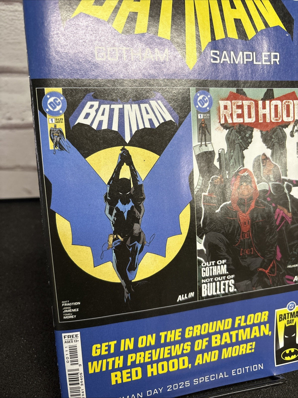 Batman Day 2025 Gotham Sampler #0 Red Hood Recalled Pages DC Comics 2025