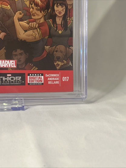 captain marvel 17 cgc 9.6 2014 Kamala Khan 2nd appearance marvel comics