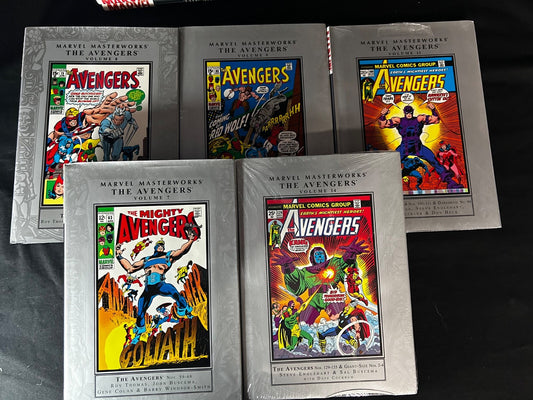 Marvel Masterworks The Avengers Hardcover Volumes 7, 8, 9, 11, 14