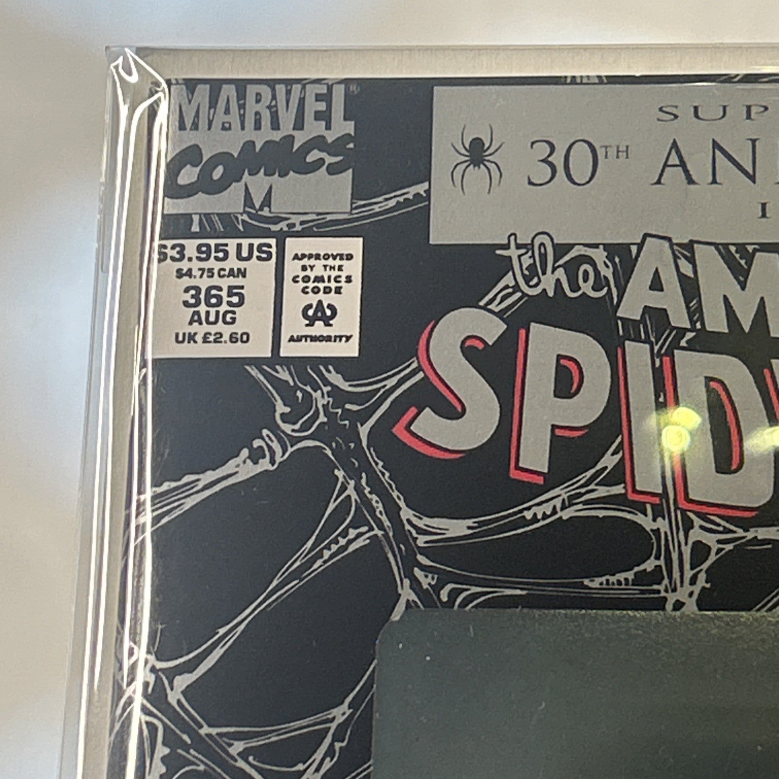 Marvel Comics The Amazing Spider-Man #365 30th Anniversary Hologram Cover 1992