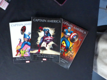 Marvel Masterworks Captain America Vol 1 2 3 TPB Lot | Classic Marvel 3 Book Set