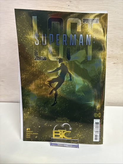 Superman Lost #1 Gold Spot Foil Variant BTC Exclusive Ltd 1000