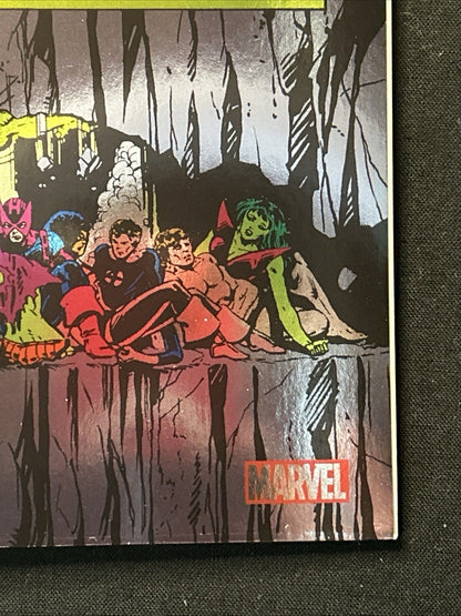 SECRET WARS 4 FOIL FACSIMILE VARIANT NM FAX MARVEL SUPER HEROES 2024