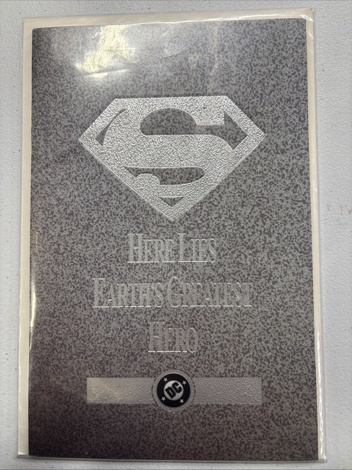 Superman #75 Platinum Retailer Variant with Letter From Assistant Editor