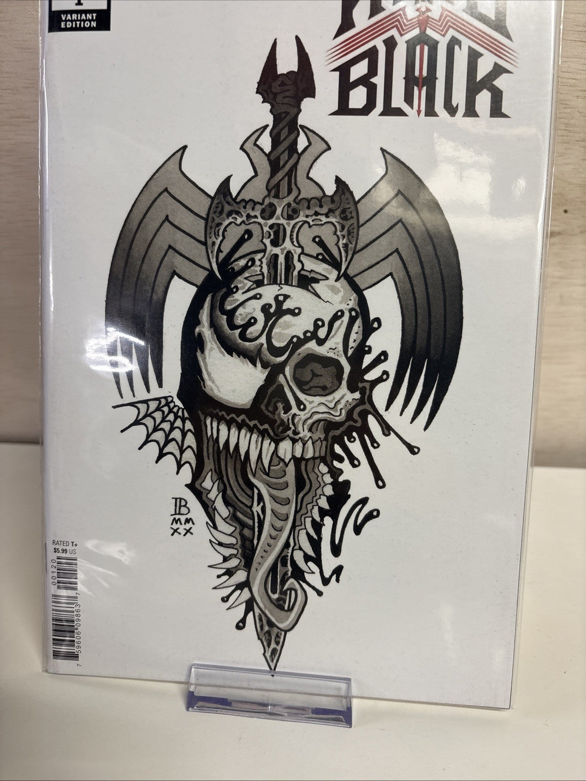 King in Black #1 Tattoo Variant Cover by  Ian Bederman (2021) Marvel Comics