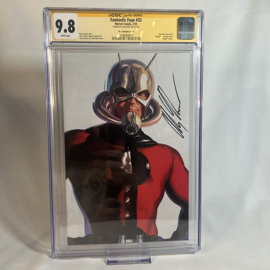 Fantastic Four #32 CGC 9.8 ss signed by Alex Ross Ant-Man
