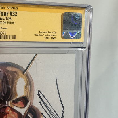 Fantastic Four #32 CGC 9.8 ss signed by Alex Ross Ant-Man