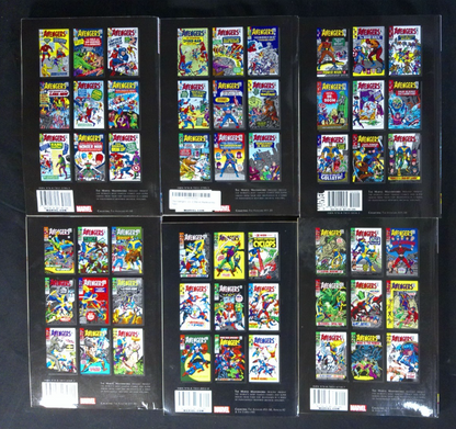 Marvel Masterworks Avengers TPB Vol. 1–6 Set  Classic Stan Lee Stories Softcover