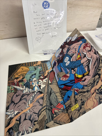 Superman #75 Platinum Retailer Variant with Letter From Assistant Editor