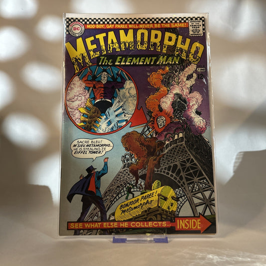 DC METAMORPHO The Element Man #6, 1966, "Bonjoor Paree!" VF/NM