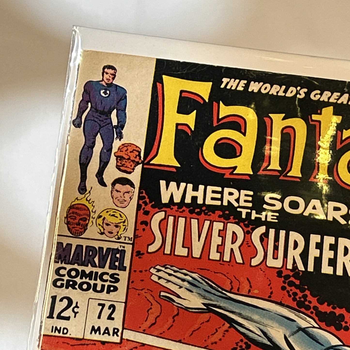 FANTASTIC FOUR #72  (Marvel Comics, 1968)  High Grade, Classic Silver Surfer