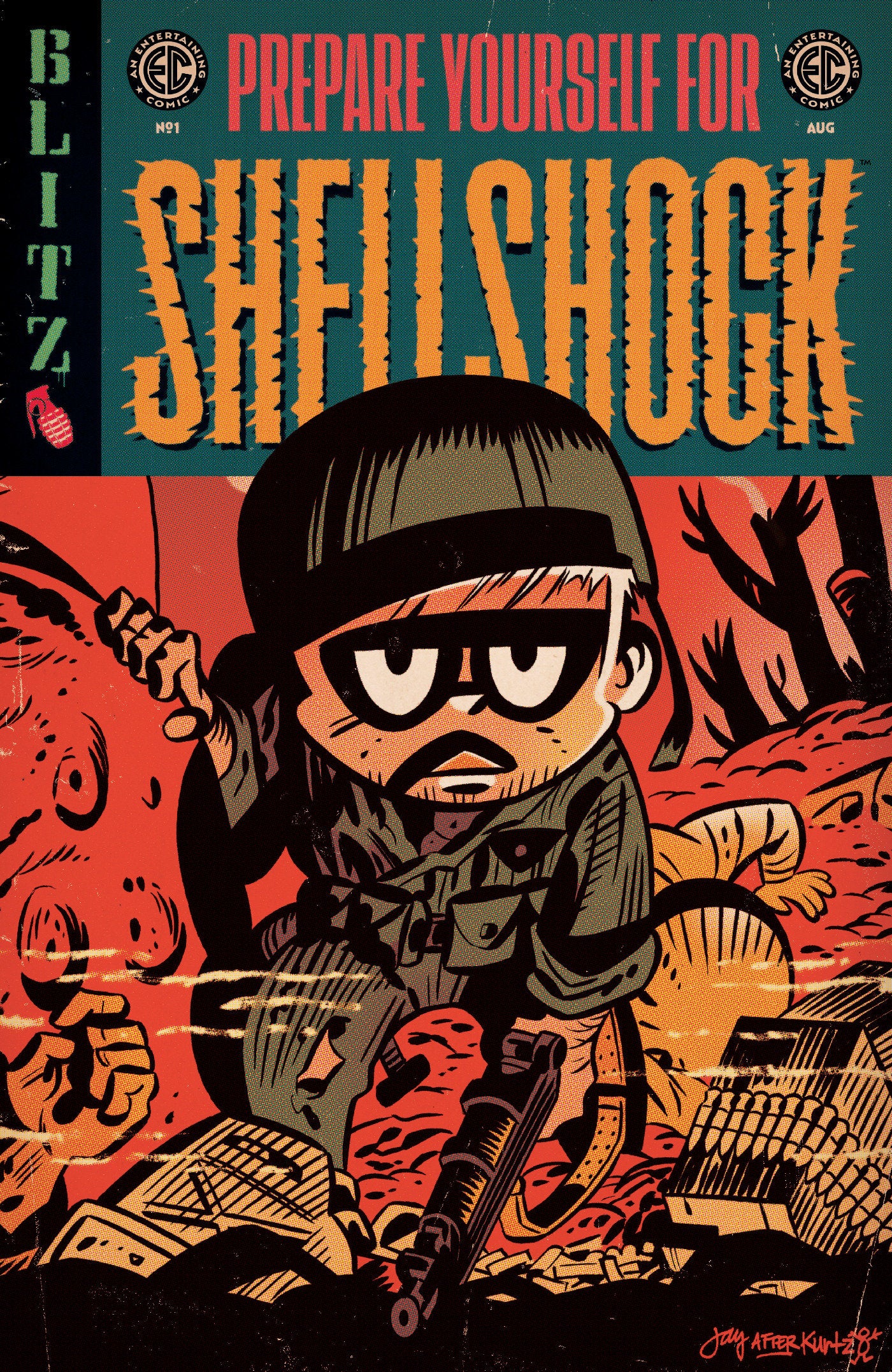 Ec Shellshock #1 Cvr E Inc 1:10 Jay Stephens Ec Homage Var