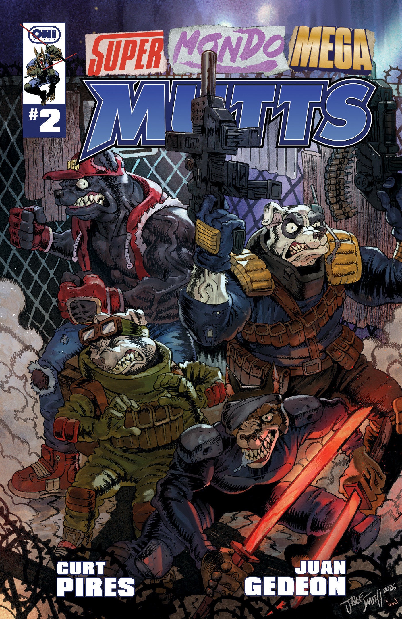 Super Mondo Mega Mutts #2 Cvr a Juan Gedeon