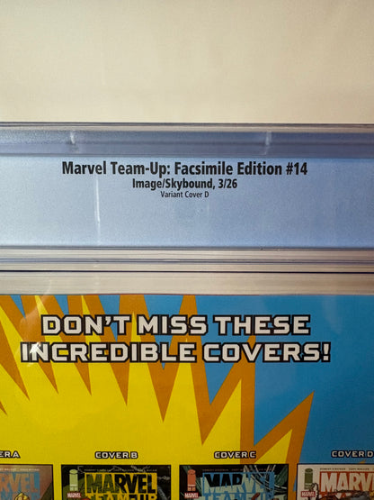 Marvel Team-Up #14 (Spider-man/ Invincible) Facsimile Edition Todd McFarlane
