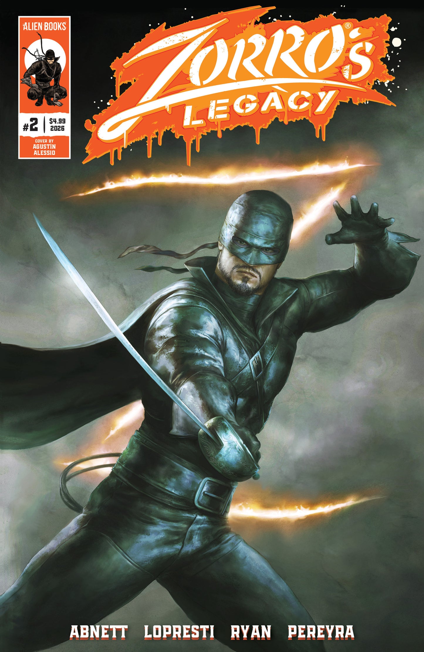 Zorro's Legacy #2 Cover a (lopresti)