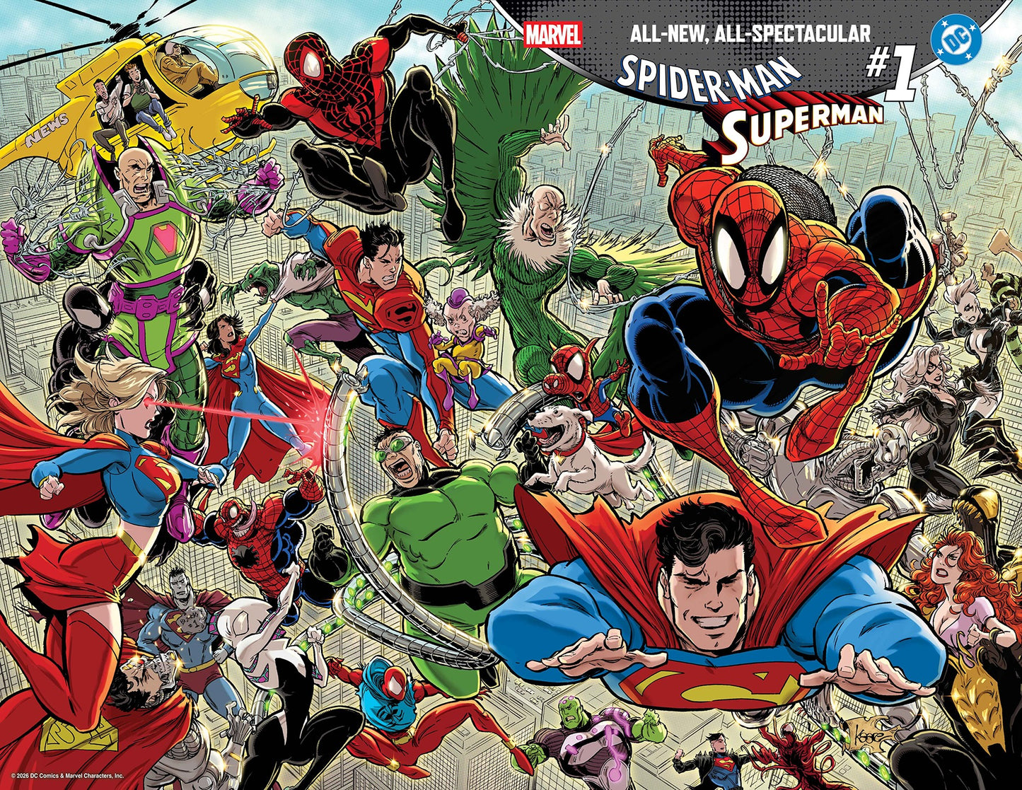 MARVEL/DC: Spider-Man / Superman #1 (2026) | Historic Crossover Comic – Multiple Covers Available