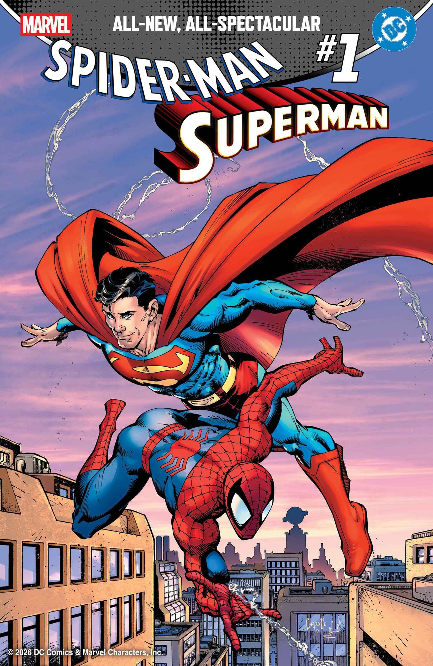 MARVEL/DC: Spider-Man / Superman #1 (2026) | Historic Crossover Comic – Multiple Covers Available