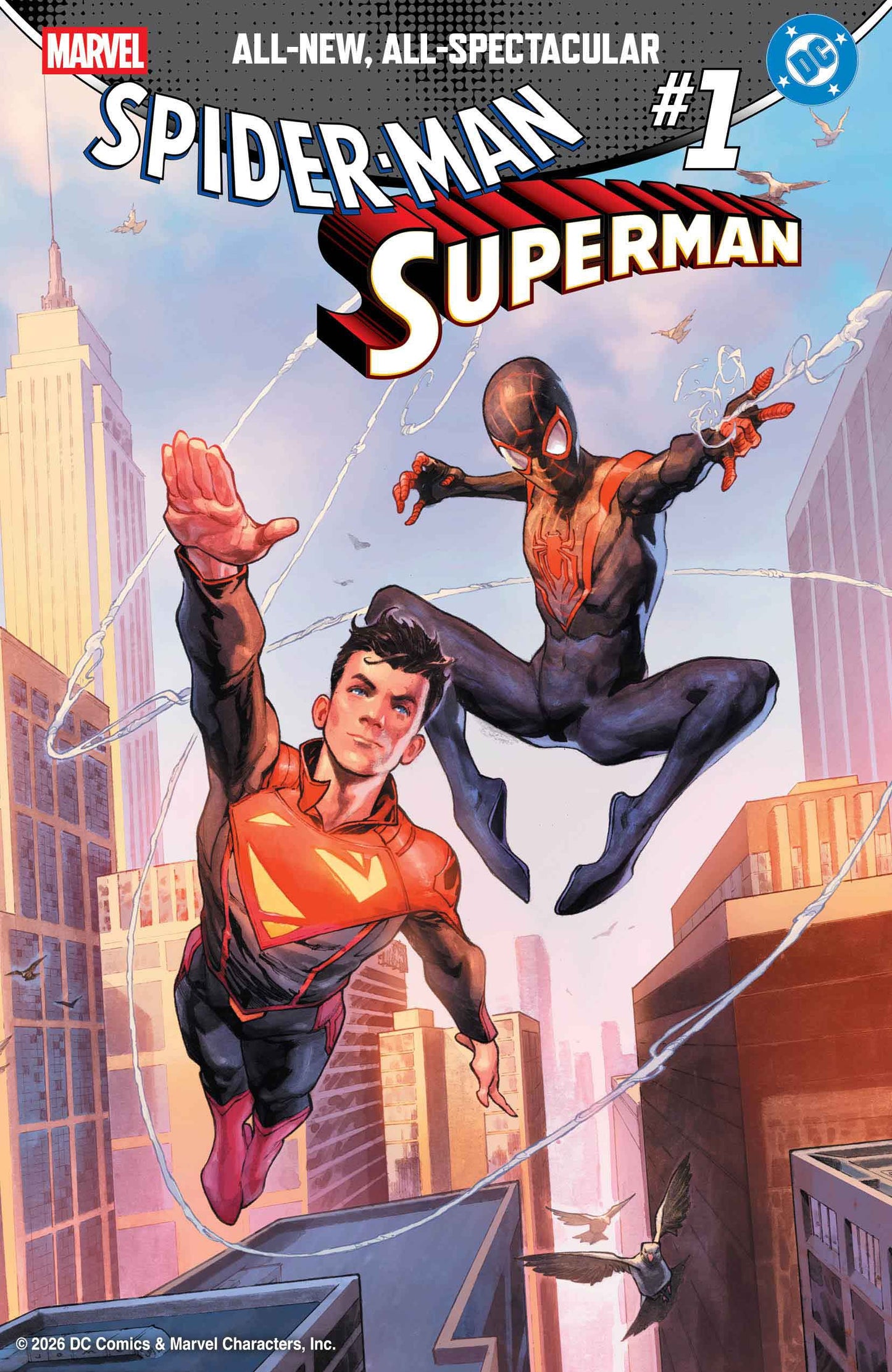 MARVEL/DC: Spider-Man / Superman #1 (2026) | Historic Crossover Comic – Multiple Covers Available