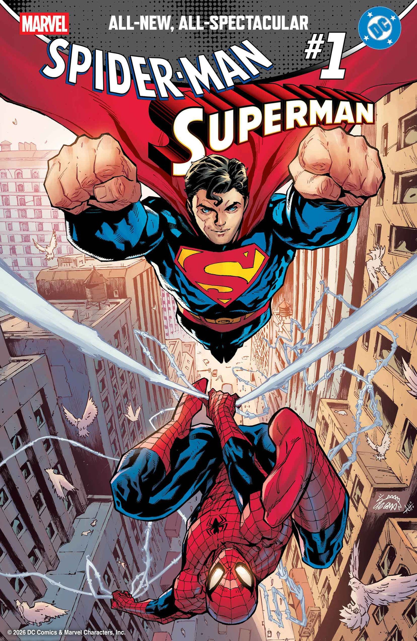 MARVEL/DC: Spider-Man / Superman #1 (2026) | Historic Crossover Comic – Multiple Covers Available