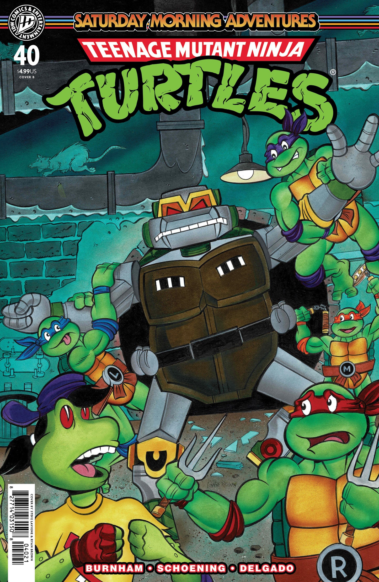 Teenage Mutant Ninja Turtles: Saturday Morning Adventures #40 Cover a (schoening)