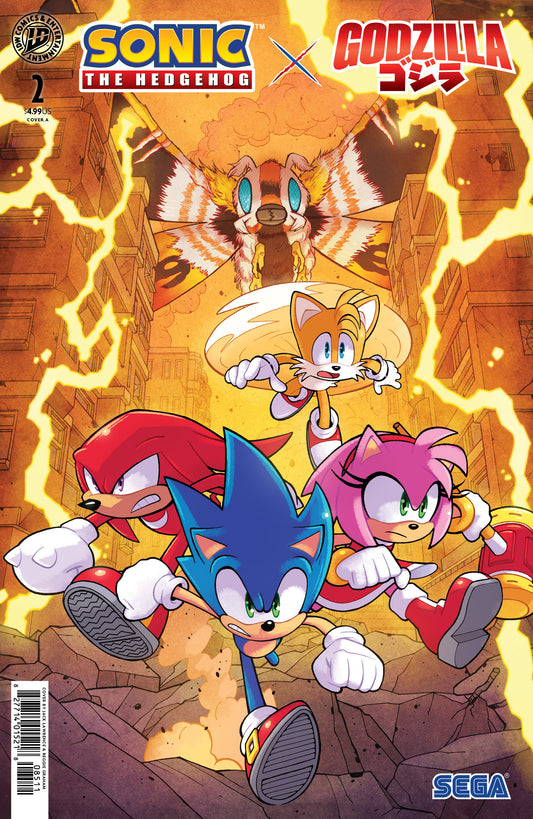 Sonic the Hedgehog X Godzilla #2 Cover a (lawrence)