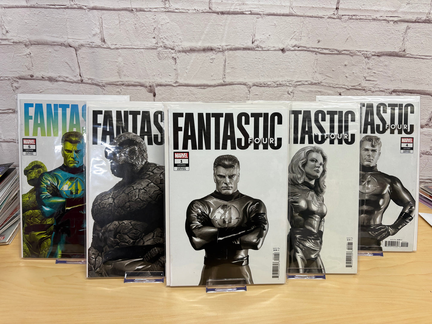 Fantastic Four #1–5 Alex Ross Cover Set – Complete Marvel Comics Collection