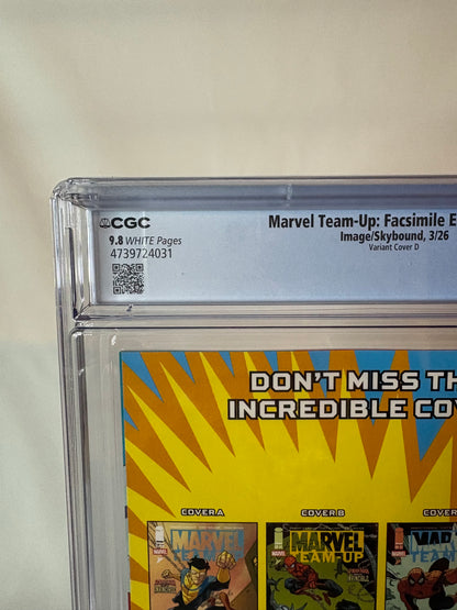 Marvel Team-Up #14 (Spider-man/ Invincible) Facsimile Edition Todd McFarlane