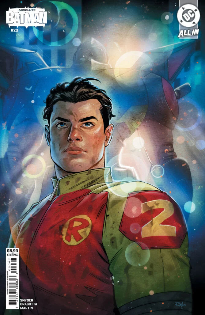 Bid $1 on our TikTok Live! Absolute Batman #20 CVR A Nick Dragotta — variant covers & prizes up for grabs. Robin mech-suit program revealed. Shop Epic Panels.