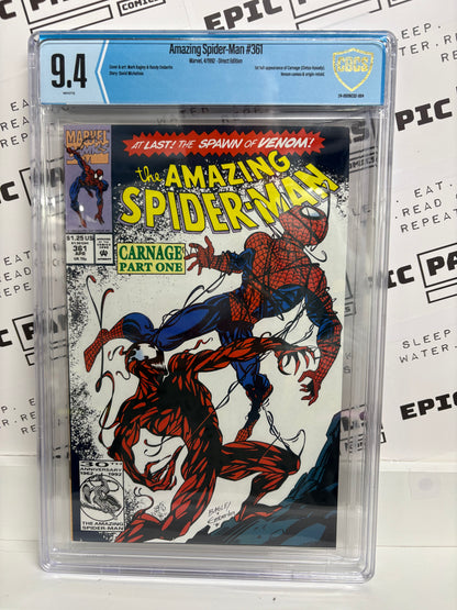 Amazing Spider-man #361 - First Carnage CBCS GRaded