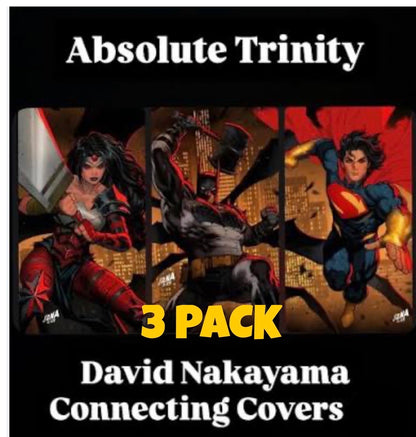 Absolute Trinity 3-Pack – David Nakayama Connecting Variant Covers (Batman #21, Wonder Woman #21, Superman #20) DC Comics