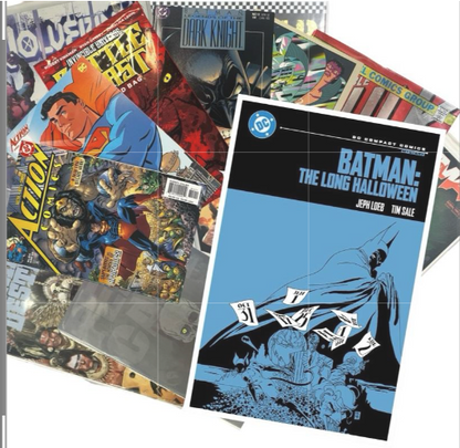 The Long Halloween by Jeph Loeb and a 10 Pack Of Comics