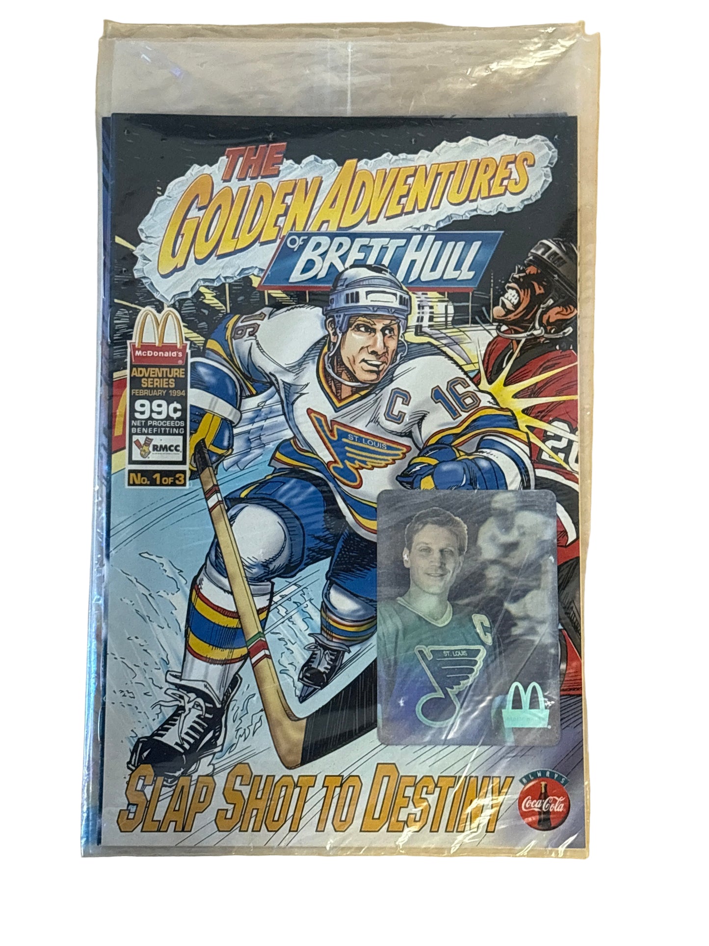 Brett Hull: The Golden Adventures – Complete 3-Issue McDonald’s Set (1994)