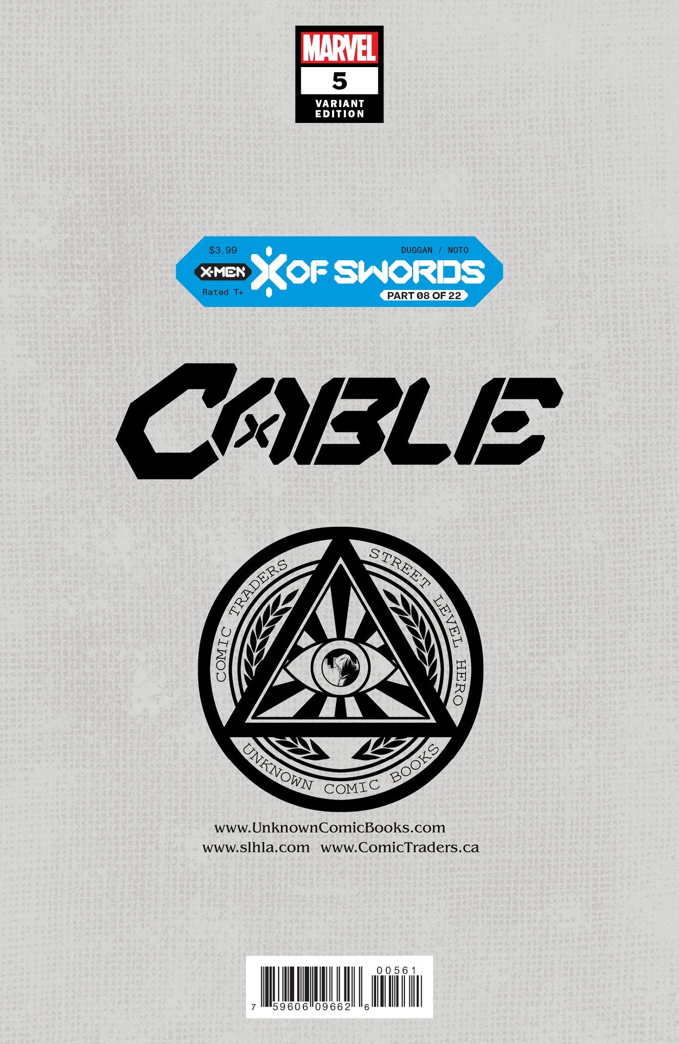 [Signed by Lawerence Bayne] Cable #5 Unknown Comics Tyler Kirkham Exclusive Var [IN STOCK]