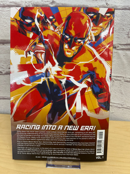 Colorful album cover with abstract design on a textured surface