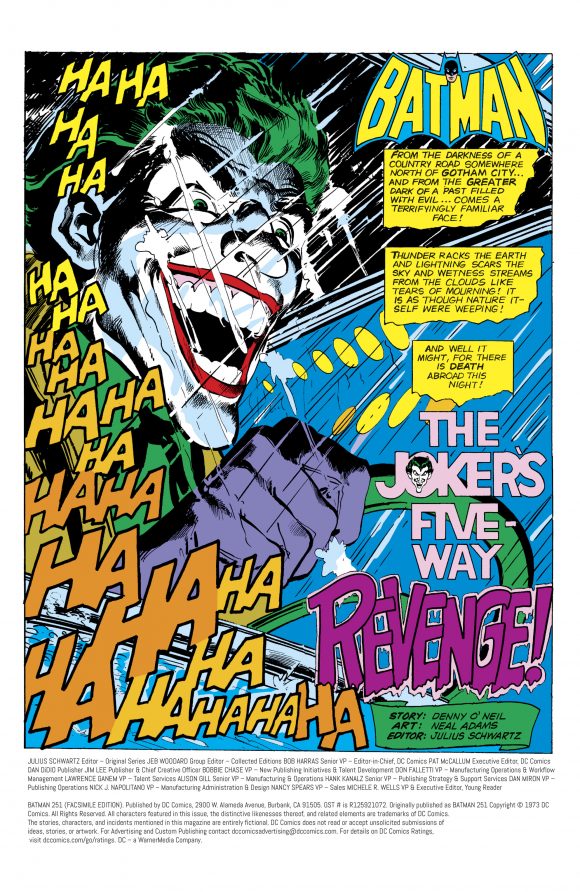 Batman #251 Facsimile Edition CVR A Neal Adams