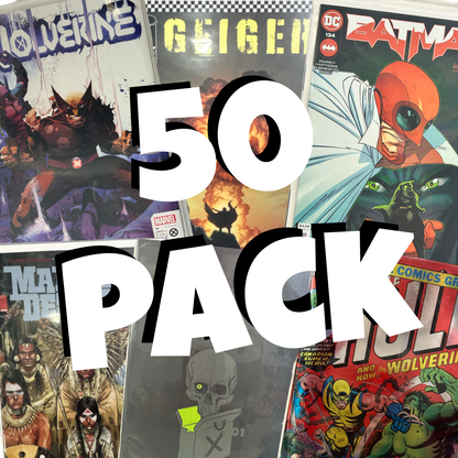 50-Pack of Amazing Comics for All Ages - Perfect Gift Set for Superhero Movie Fans New Readers Collectors - Affordable Fun Comic Book Adventure - 2025 Edition