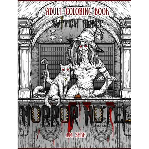 Adult Coloring Book Horror Hotel: Witch Hunt