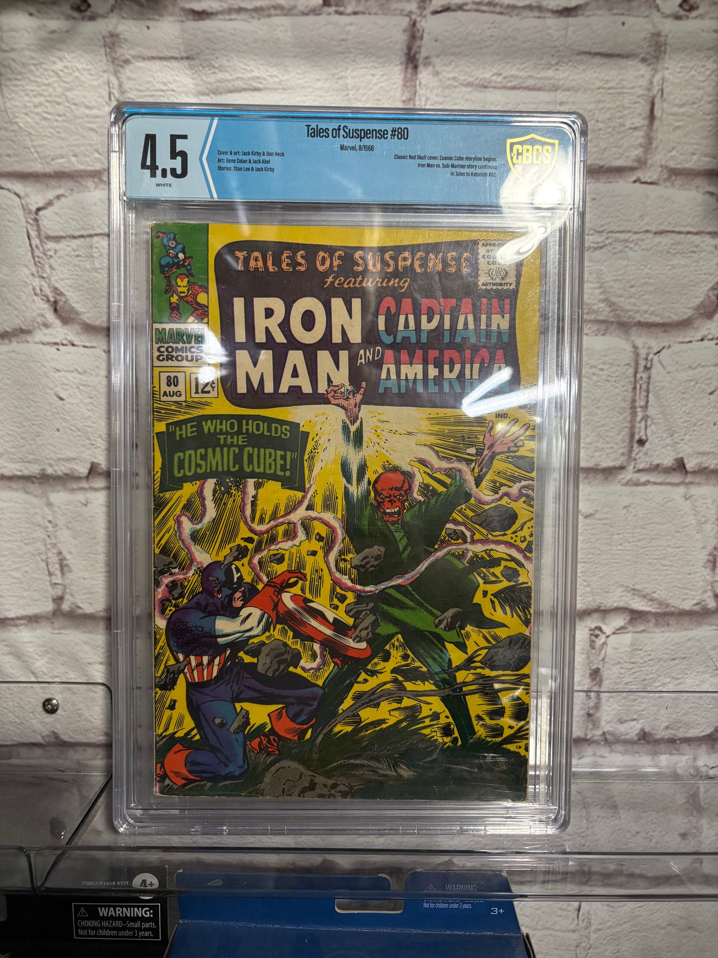 Tales of suspense #80 4.5 Grade- Captain America versus red skull first appearance of cosmic cube